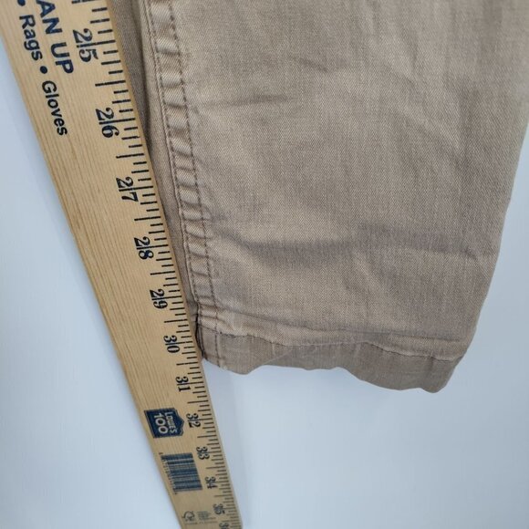 Obey Propaganda Mid-Rise Straight Khaki Pants Slim Skinny Stretch 32 Mens Tan - Picture 15 of 16